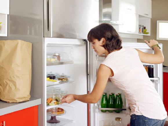 tiết kiệm điện, bảo quản tủ lạnh, nhét tờ tiền vào khe cửa tủ lạnh