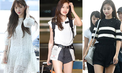 Kim So Hyun, Hyomin, sao hàn, thời trang sân bay