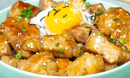 trứng lòng đào sốt thịt băm kiểu Thái, món ăn ngon, clip nấu ăn