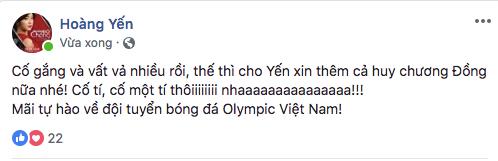 Olympic Việt Nam,Hồ Ngọc Hà,sao việt