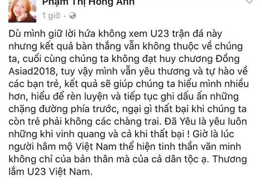 Olympic Việt Nam, Olympic Việt Nam thua UAE, sao việt động viên Olympic Việt Nam