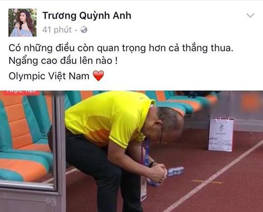 Olympic Việt Nam, Olympic Việt Nam thua UAE, sao việt động viên Olympic Việt Nam
