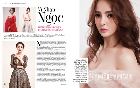 Vi Nhạn Ngọc, Tạp chí Thời Trang Trẻ, sao việt