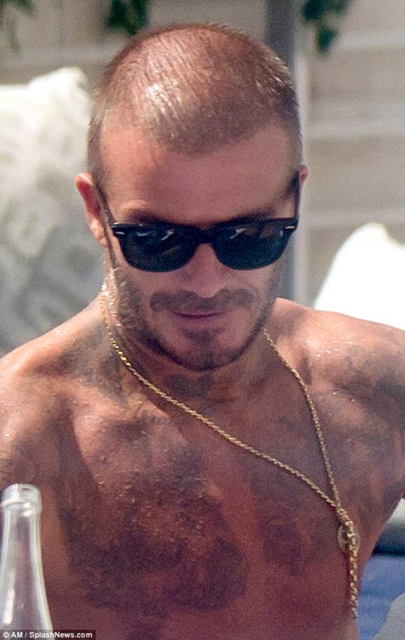 David Beckham,Beckham hói đầu,sao Hollywood