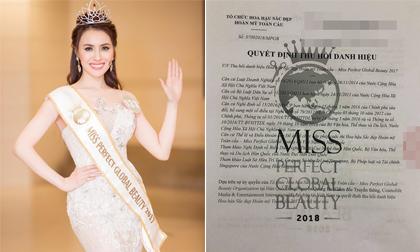  'Miss Eco International', thư dung, sao việt, sao bị tước vương miện, Hoa hậu Du lịch Sinh thái Quốc tế