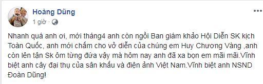 NSND Đoàn Dũng qua đời, sao Việt, NSND Đoàn Dũng