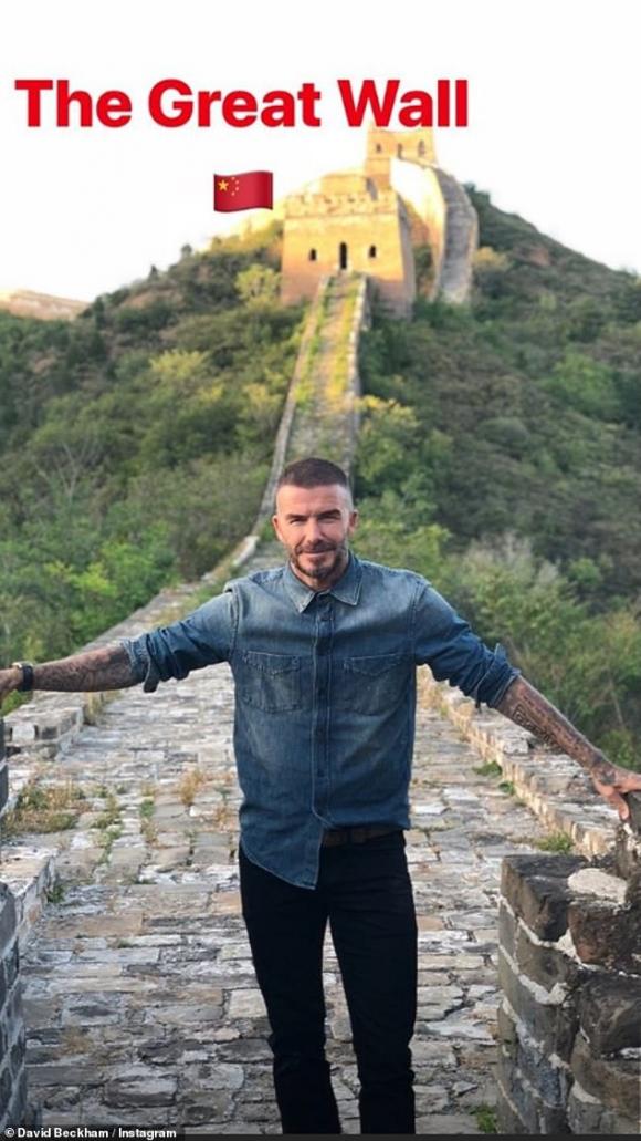 David Beckham,David Beckham đến Vạn Lý Trường Thành,sao Hollywod