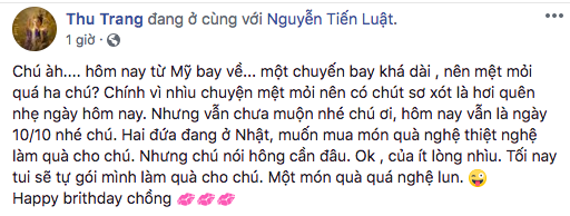 Thu Trang, tiến luật, sao Việt