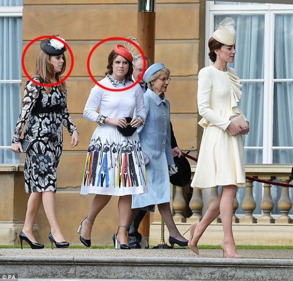 Kate Middleton,Meghan Markle,Beatrice,Eugenie,Hoàng gia Anh
