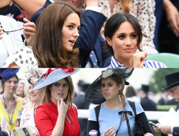 Kate Middleton,Meghan Markle,Beatrice,Eugenie,Hoàng gia Anh