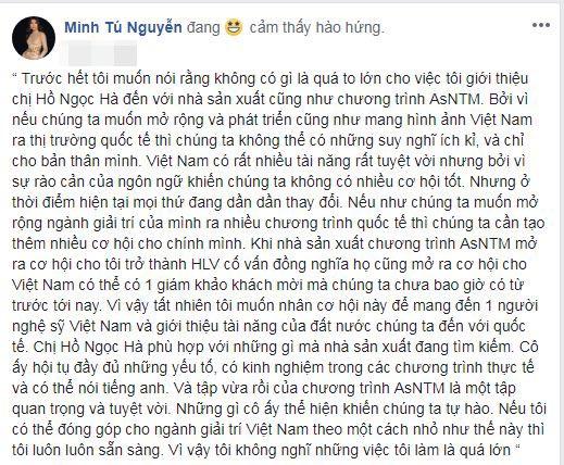 Hồ Ngọc Hà, Minh Tú, Hà Hồ, sao Việt 