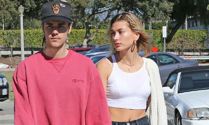 ca sĩ, justin bieber, hailey baldwin, sao hollywood