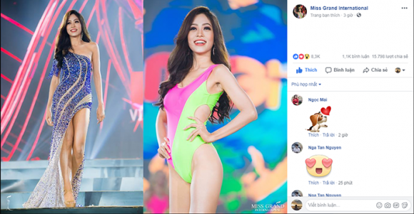 Á hậu Phương Nga, Miss Grand International 2018, sao việt