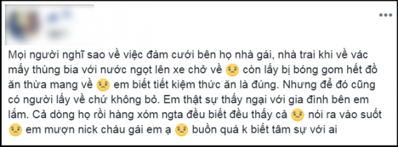 Cô dâu, Nhà trai đến ăn cỗ, mạng xã hội