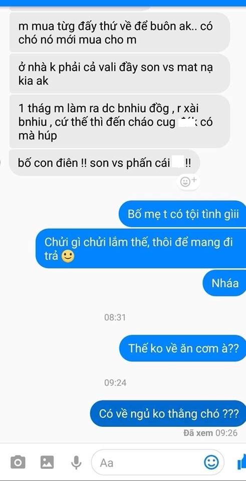 vợ mua son 2 mua son, nghiện mua sắm, người chồng chửi
