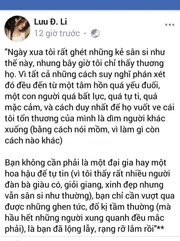 Lưu Đê Li, diễn viên Người phán xử, sao việt, con giáp thứ 13