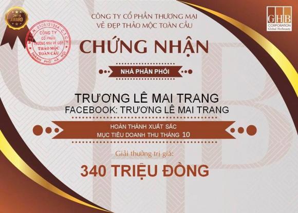 Ngọc trinh,nữ hoàng nội y ngọc trinh,GHB Corporation