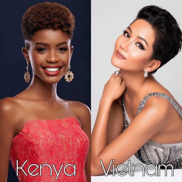  H-hen Niê , Miss Universe, tóc tém, Kenya - Wabaiya Kariuki