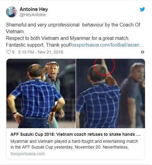 Park, HLV Park Hang-seo , HLV Antoine Hey