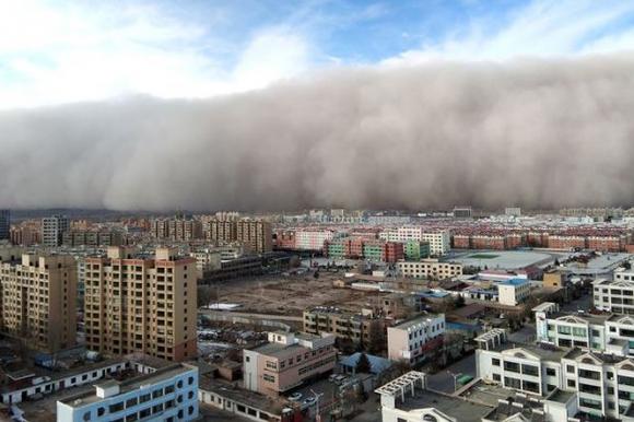 bão cát Trung Quốc, bão cát kỷ lục, bão cát tại Trung Quốc