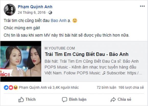 bảo anh, phạm quỳnh anh, quang huy