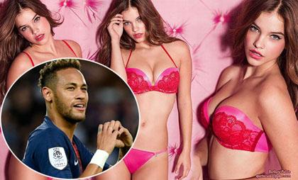 tiền đạo neymar, người đẹp