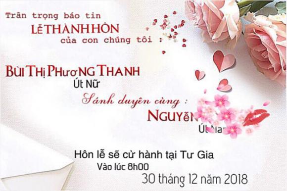  Phương Thanh, sao việt, thiệp cưới