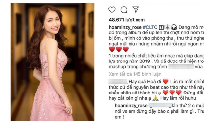Hòa Minzy, sao Việt, scandal sao