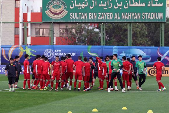ĐT Việt Nam, UAE, Asian Cup, ĐT Việt Nam tập luyện