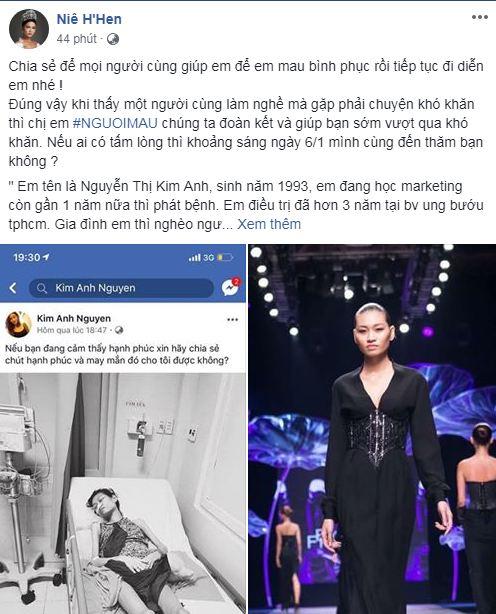 sao Việt, người mẫu Kim Anh, người mẫu ung thư buồng trứng