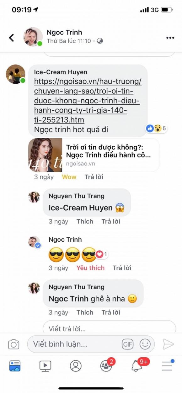 Phản ứng “ngầu” của Ngọc Trinh trước tin đồn điều hành công ty trị giá 140 tỉ ngọc trinh,sao việt