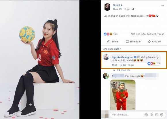 Quang Hải, bạn gái Quang Hải, Nhật Lê