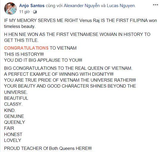 Lê Âu Ngân Anh, thầy dạy Lê Âu Ngân Anh, H'Hen Niê 