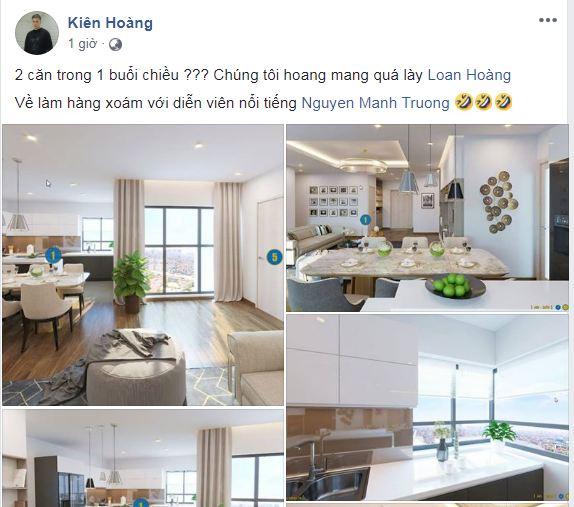 diễn viên Kiên Hoàng, Mạnh Trường, căn hộ của Kiên Hoàng