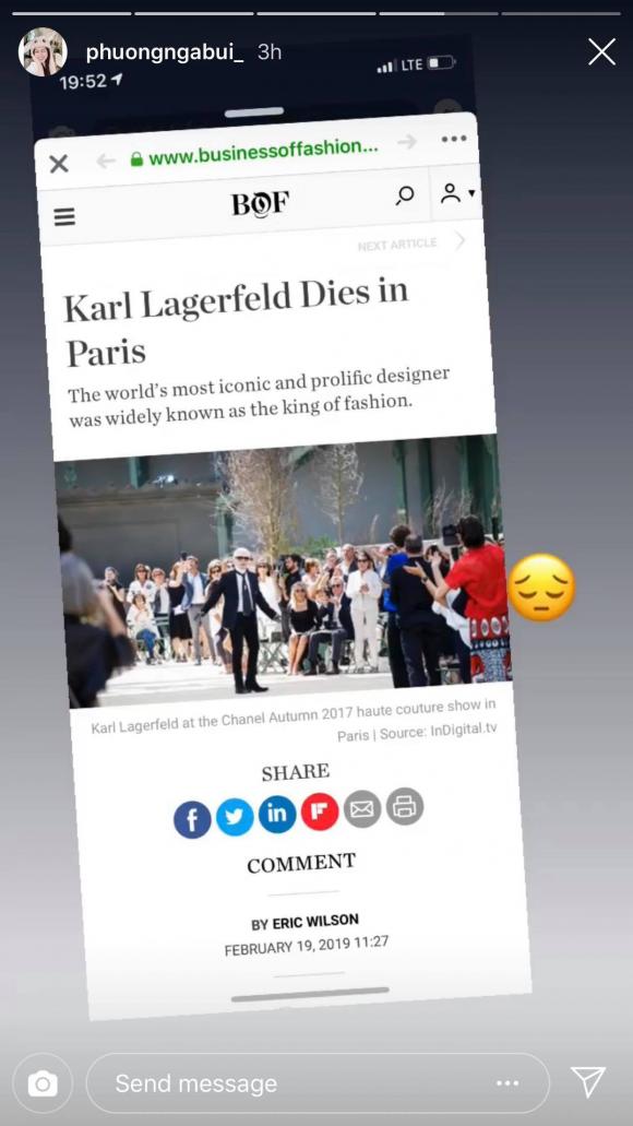 Ông hoàng Chanel, Karl Lagerfeld qua đời, sao việt thương tiếc ông hoàng Chanel