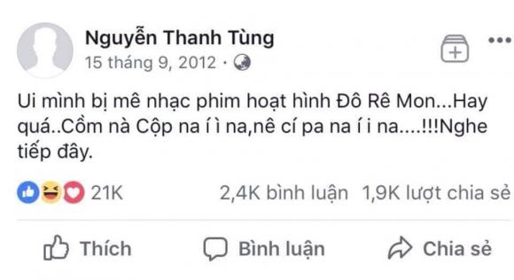 Sơn Tùng, Sơn Tùng trẻ trâu, status của Sơn Tùng