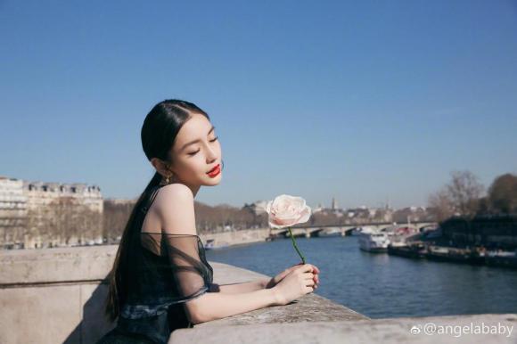 angelababy, tuần lễ thời trang paris, sao hoa ngữ