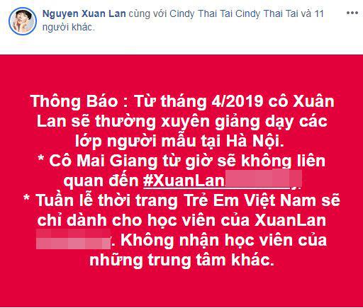 Xuân Lan, Mai Giang Next top, sao Việt