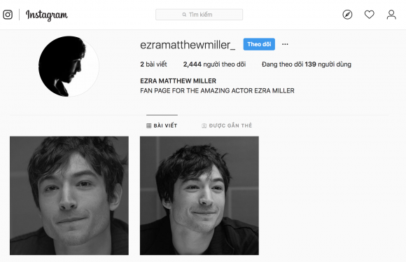 Ezra Miller, hồ ngọc hà, sao việt