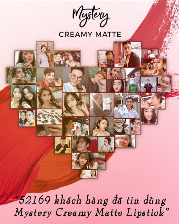 mystery-213-6-ngoisao.vn-w580-h725 2 Mystery, Son kem lỳ, Creamy Matte Lipstick