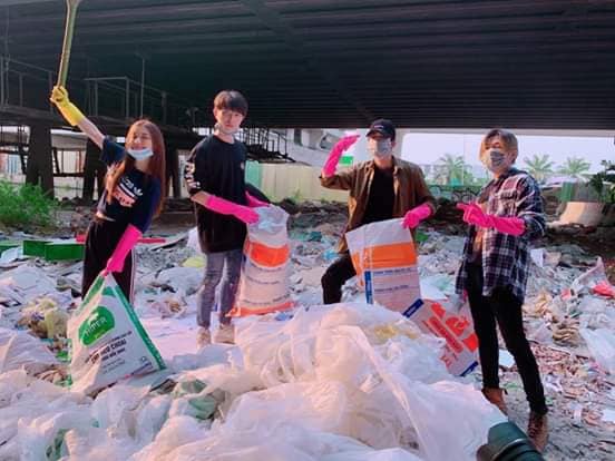 sao Việt, thử thách dọn rác, sao việt tham gia thử thách dọn rác