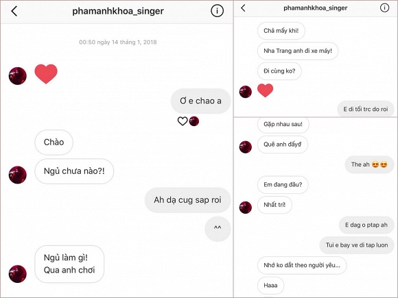 Nga My, Phạm Anh Khoa gạ tình, Phạm Lịch