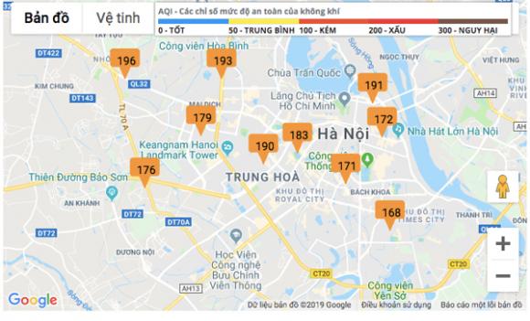 Ô nhiễm không khí, Không Khí ở Hà Nội, Hà Nội ô nhiễm