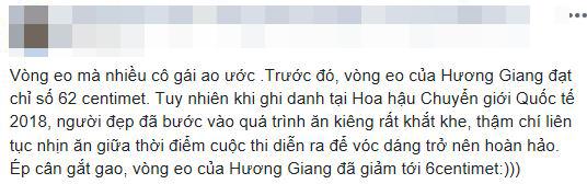 Hương Giang, Hoa hậu chuyển giới Hương Giang, vòng eo Hương Giang