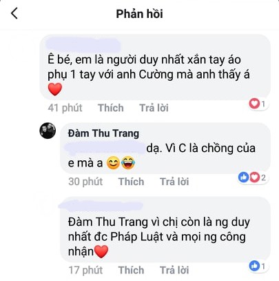 Đàm Thu Trang, cường đô la, sao việt