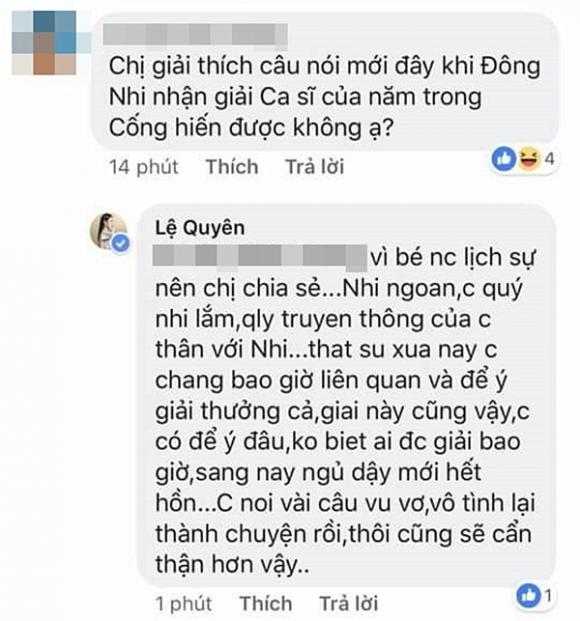 Lệ Quyên, Đông Nhi, ca sĩ của năm