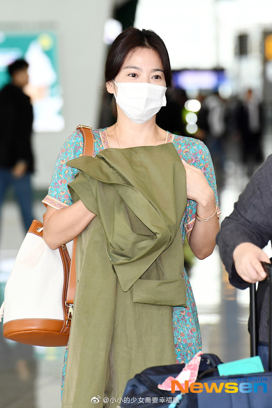 song hye kyo, thời trang sân bay, sao hàn