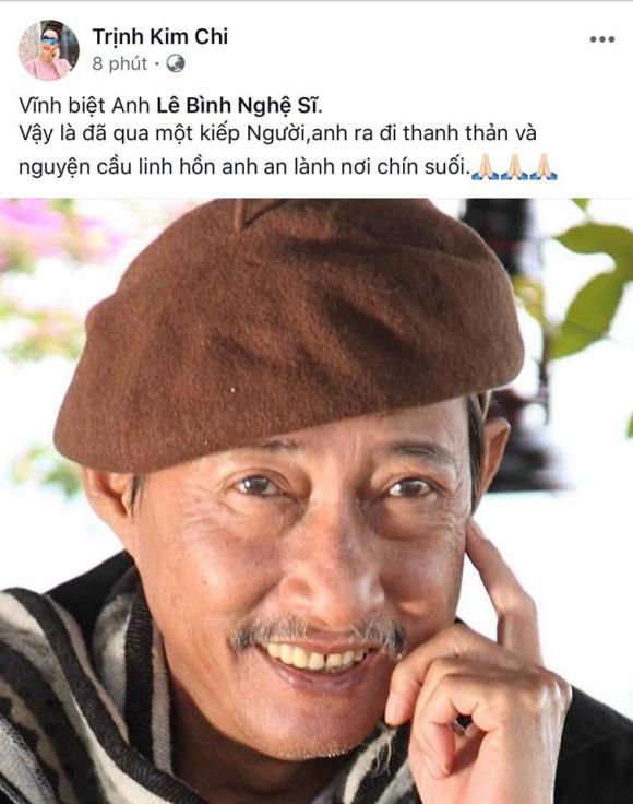 nghệ sĩ Lê Bình qua đời,Lê Bình,sao Việt