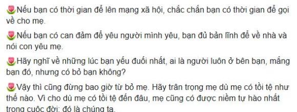 Ngày của mẹ, sao Việt chúc ngày của mẹ, quà tặng ngày của mẹ, lời chúc ngày của mẹ, quà tặng ngày của mẹ