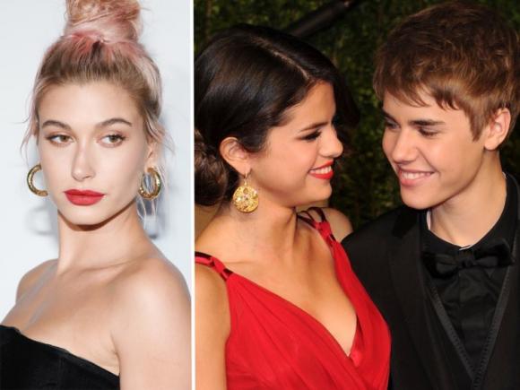 Justin Bieber,Selena Gomez,Hailey Baldwin